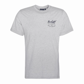 Barbour Script Graphic Mens T-Shirt - Grey Marl Big Savings Today Flash Pick Today