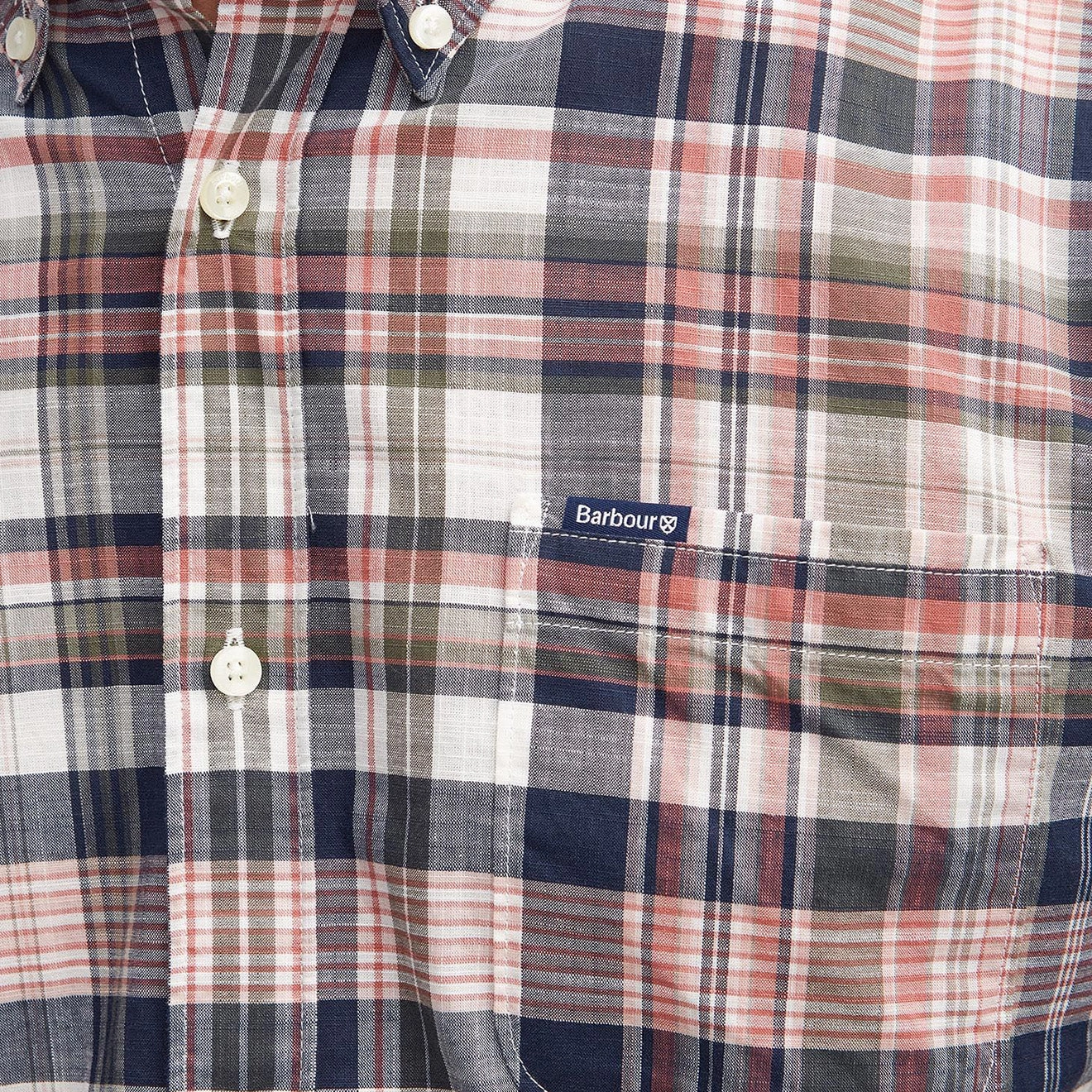 Barbour Seacove Tailored Fit Shirt Pink Best Seller Discount Price Drop Alert