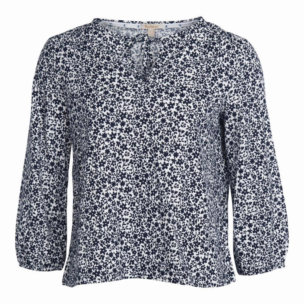 Best Seller Discount Grab the Deal Now Barbour Seaholly Ladies Blouse - White/Indigo