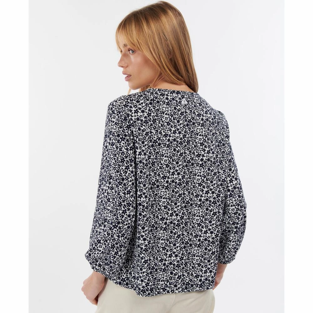 Barbour Seaholly Ladies Blouse - White/Indigo Dont Wait Save Today Dont Wait Save