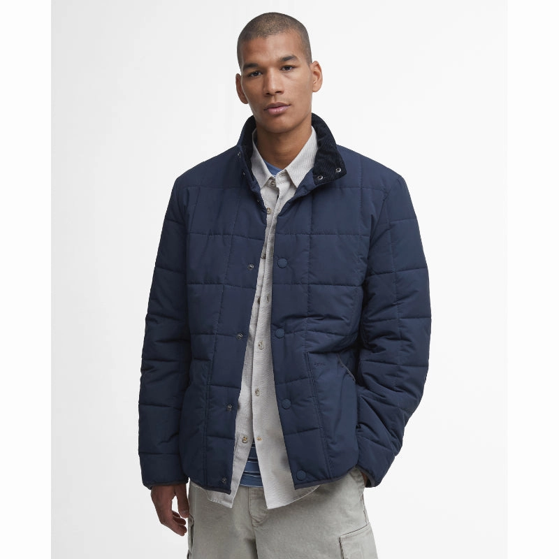 Barbour Shoreman Mens Quilted Jacket - Navy Exclusive Holiday Deal