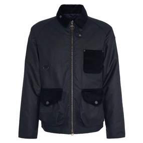 Mega Online Discount MustHave Deals Barbour Shoreman Spey Mens Wax Jacket - Navy