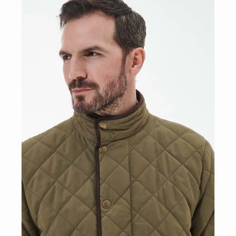 Barbour Shoveler Mens Waterproof Quilted Jacket - Clay Exclusive Hot Pick