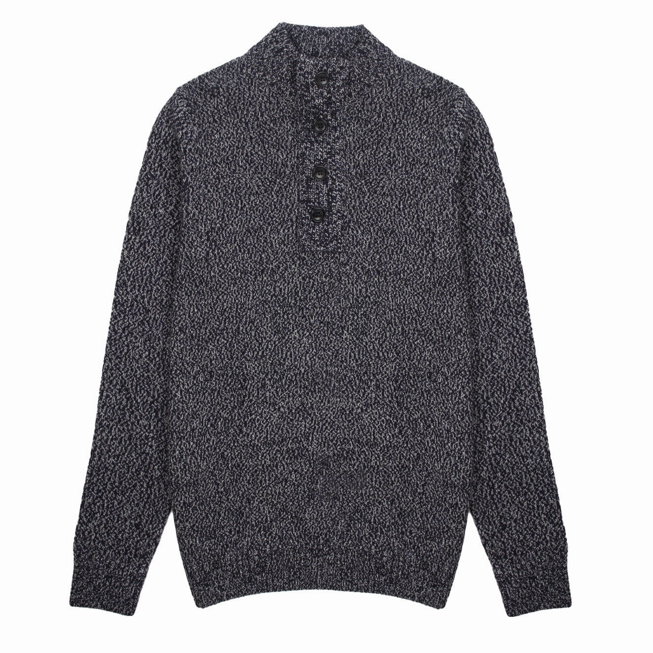Barbour Sid Half Zip Knit Navy Marl Clearance Blowout