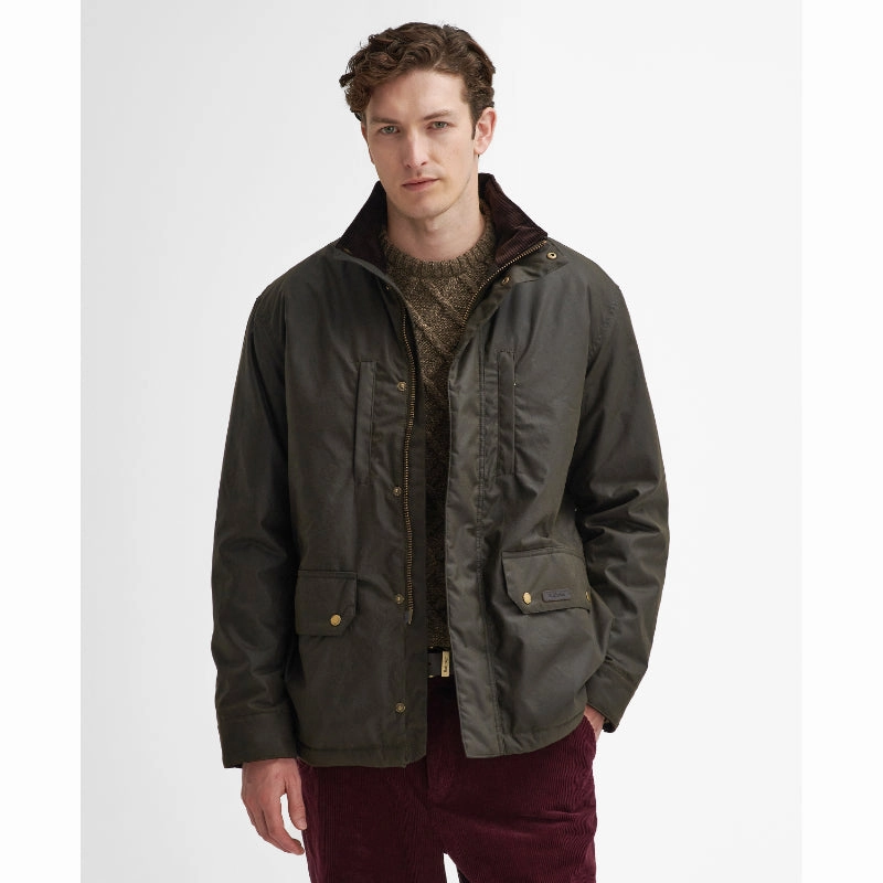Limited Time Offer Shop Grab Now Barbour Sleddale Mens Wax Jacket - Olive