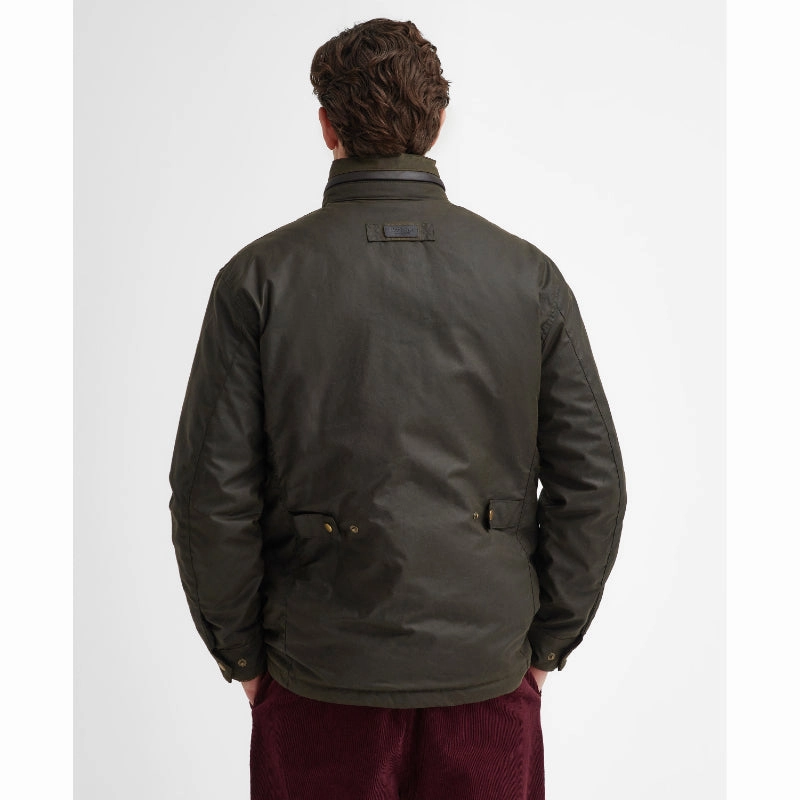 Barbour Sleddale Mens Wax Jacket - Olive Online Exclusive Deal