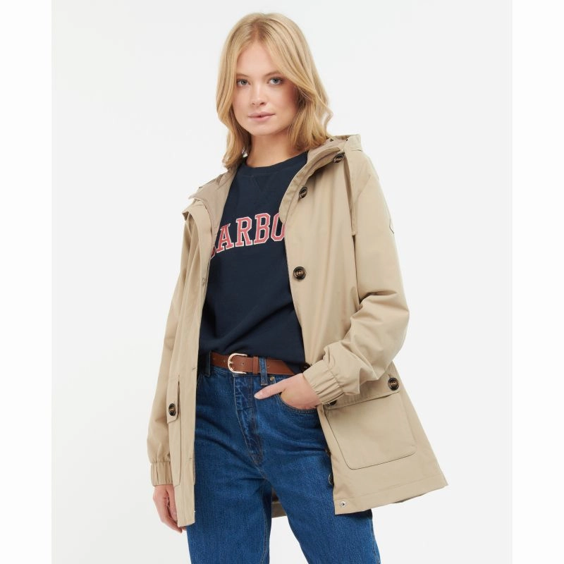 Barbour Somalia Ladies Waterproof Jacket - Light Trench Limited Stock Hot Deal
