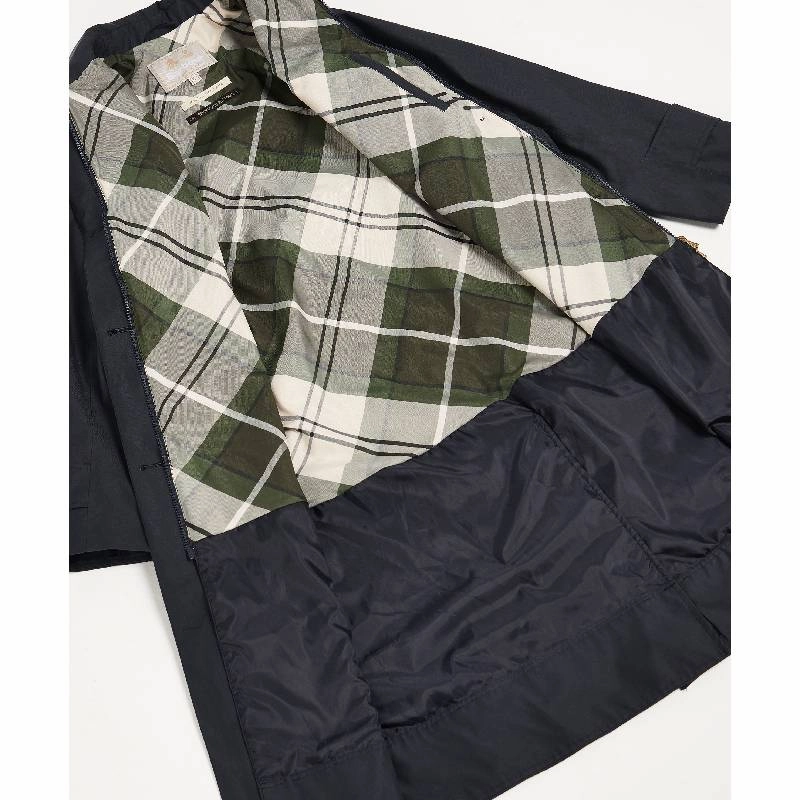 Todays Mega Savings Dont Miss This Offer Barbour Somerland Ladies Trench Jacket - Dark Navy/Ancient Poplar