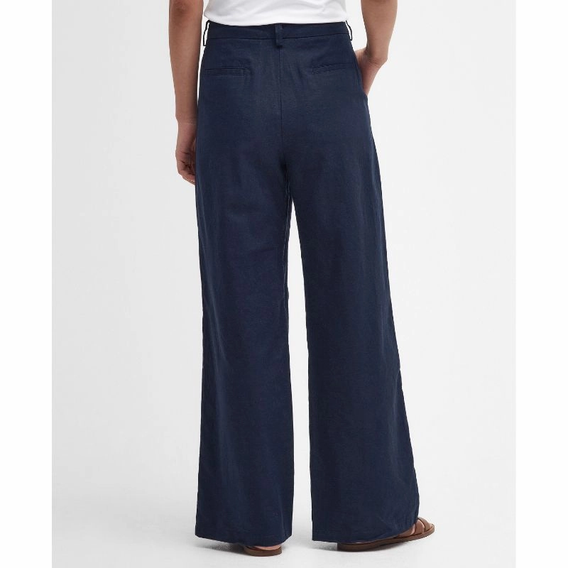 Barbour Somerland Ladies Trousers - Navy Best Seller Discount