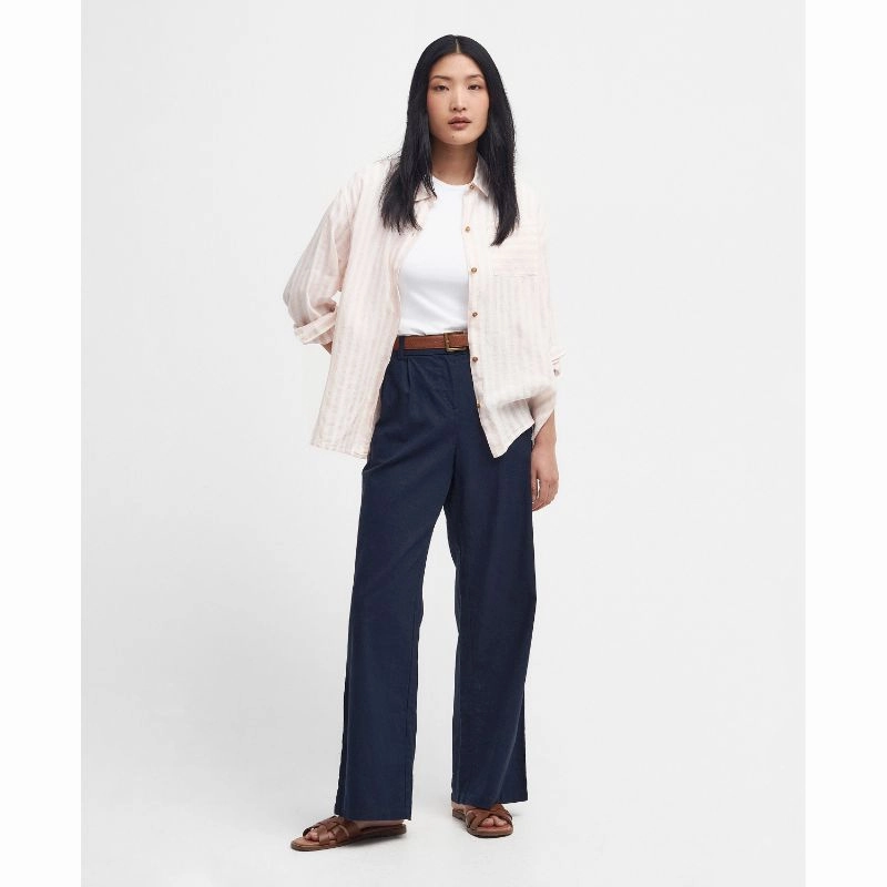 Barbour Somerland Ladies Trousers - Navy Hot Clearance Now