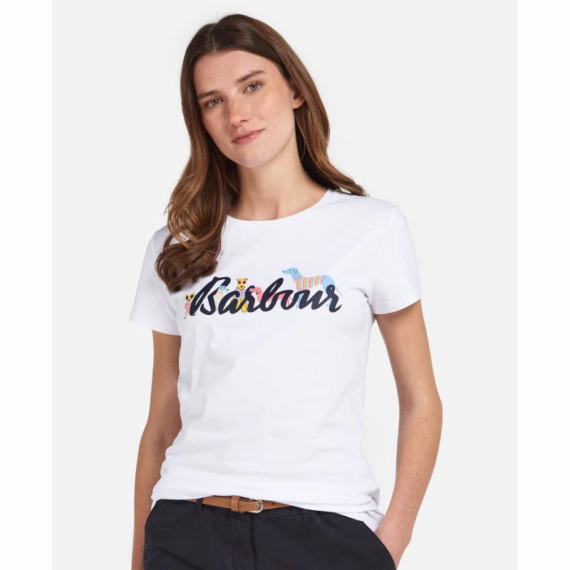 Flash Deal Alert Barbour Southport Ladies T-Shirt - White