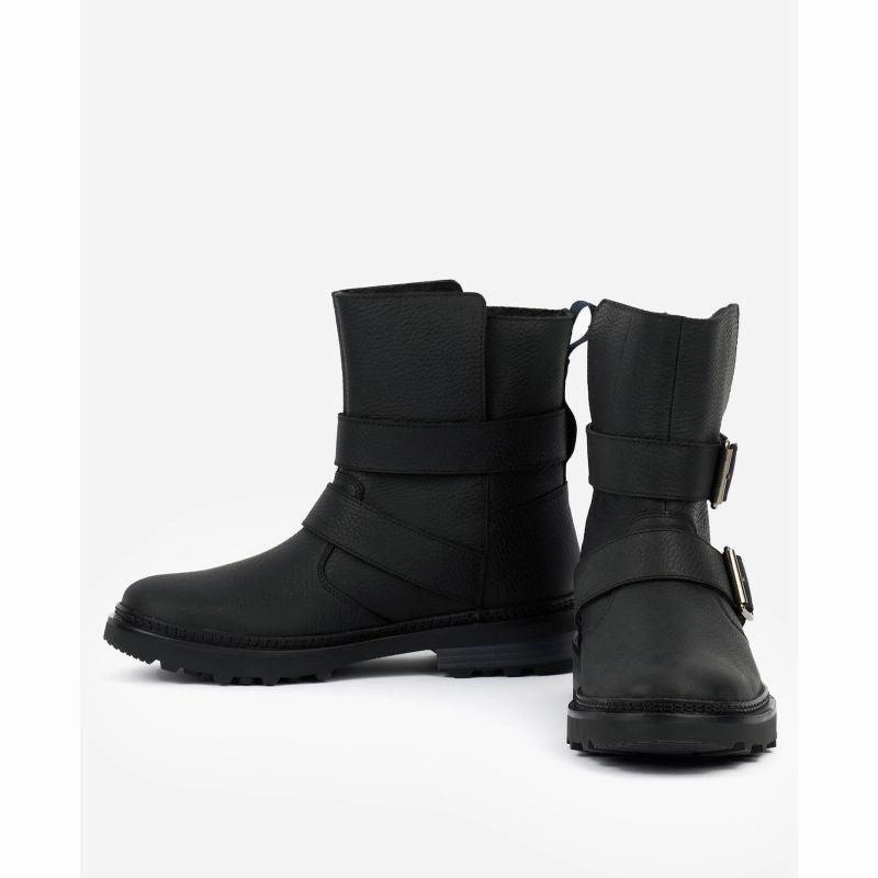Hot Discount Deal Hot Offer Event Barbour Spear Ladies Waterproof Biker Boots - Black