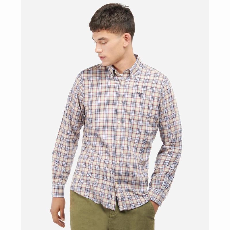 Barbour Spillman Mens Shirt - Stone Hot Offer Inside Trendy Picks Today