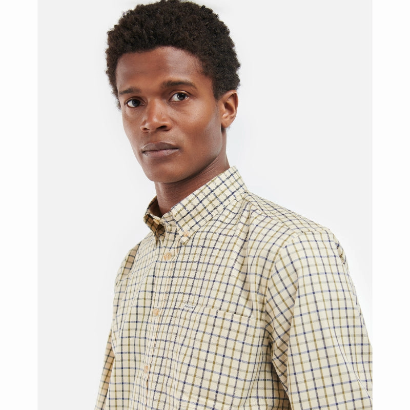 Limited Stock Hot Deal Barbour Sporting Tattersall Mens Shirt - Navy / Olive