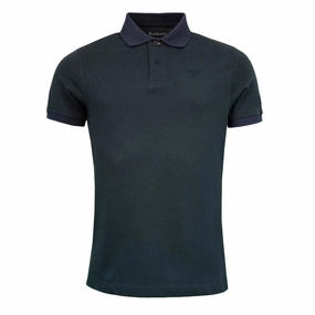 Barbour Sports Polo Mix Dark Seaweed Flash Sale Alert Now