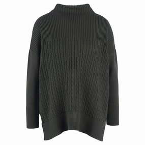Special Deals Online Today Only Hot Pick Barbour Stitch Guernsey Ladies Cape - Olive