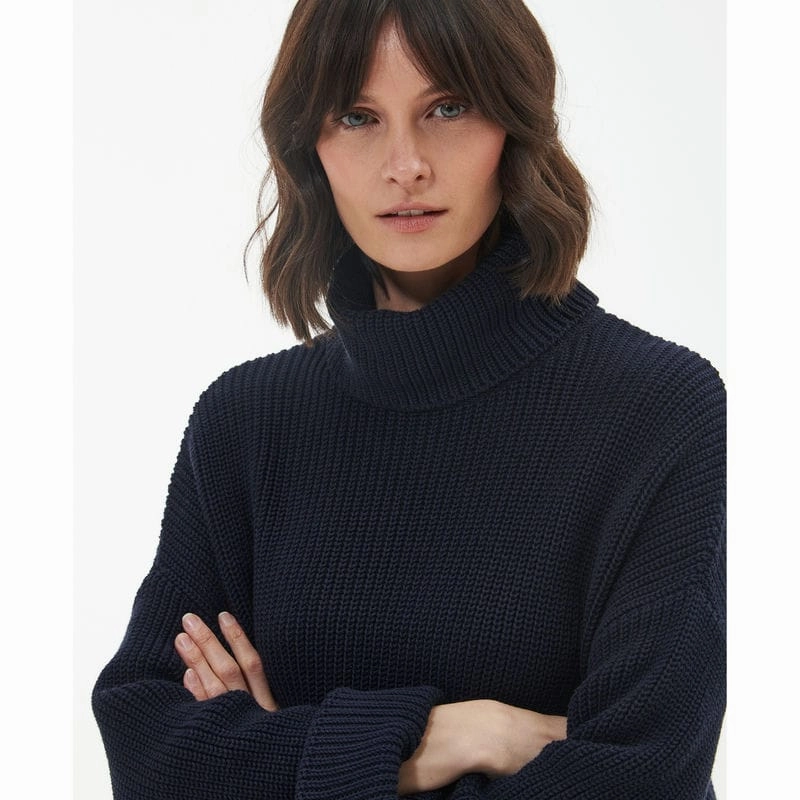 Barbour Stitch Ladies Cape - Navy Exclusive Hot Pick