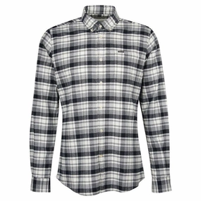 Barbour Stonewell Mens Tailored Fit Shirt - Grey Marl Shop Hot Picks