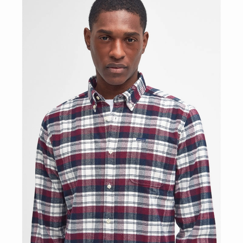 Barbour Stonewell Mens Tailored Fit Shirt - Port Trending Today Steal Limited Time Discount