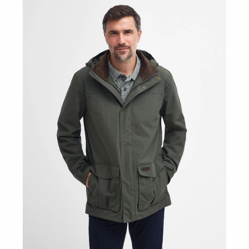 Exclusive Hot Pick Barbour Summer Brockstone Mens Waterproof Jacket - Olive