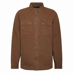 Barbour Swindale Mens Overshirt - Dark Sand MustHave Deals