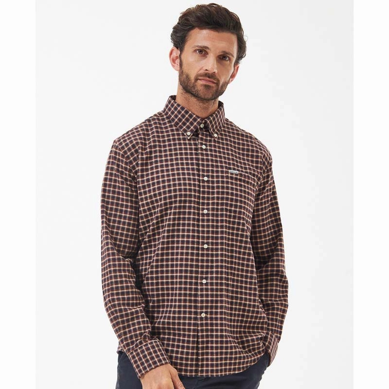 Dont Wait Save Today MustHave Clearance Barbour Tanlaw Mens Shirt - Rustic
