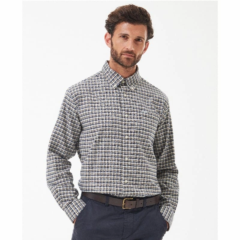 Big Savings Event Barbour Tanlaw Mens Shirt - Whisper White