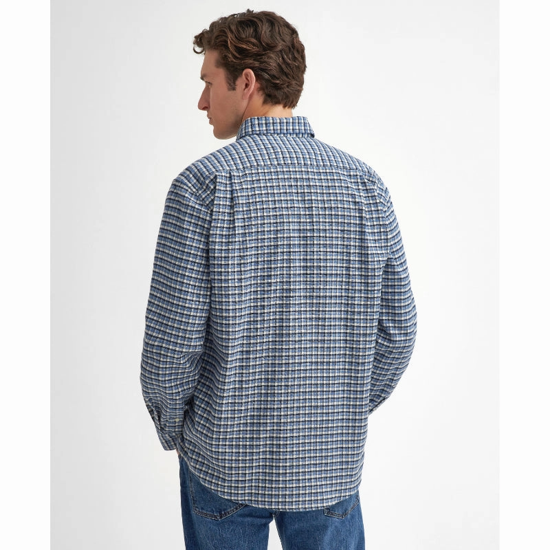 Barbour Tanlaw Regular Fit Mens Shirt - Blue Hot Pick of the Day Price Drop Today