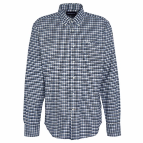Best Deal Online Hot Deal Alert Barbour Tanlaw Regular Fit Mens Shirt - Blue