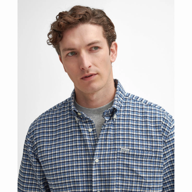Special Savings Today Barbour Tanlaw Regular Fit Mens Shirt - Blue