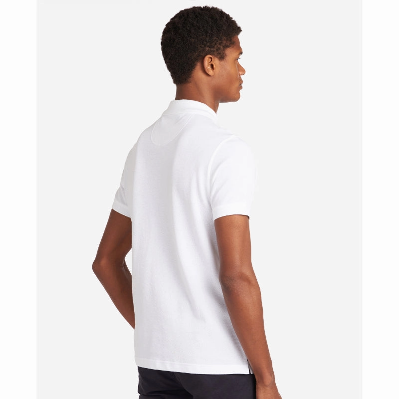 Shop Smart Deals Hot Offer Frenzy Barbour Tartan Pique Mens Polo Shirt  - White/Dress
