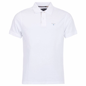 Barbour Tartan Pique Mens Polo Shirt  - White/Dress Flash Sale Alert Dont Miss Big Savings