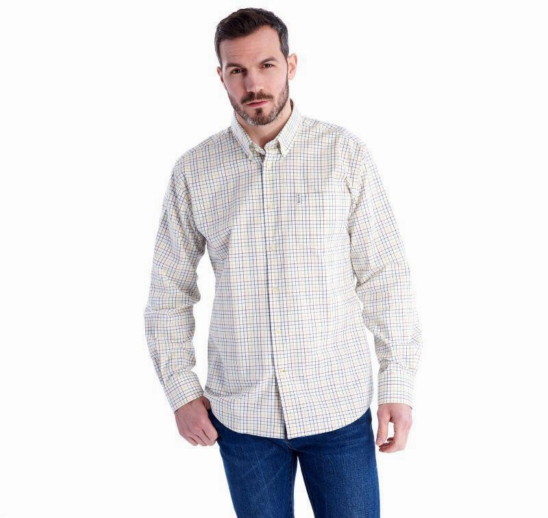 Barbour Tattersall 9 Mens Shirt - Ginger Special Price Today