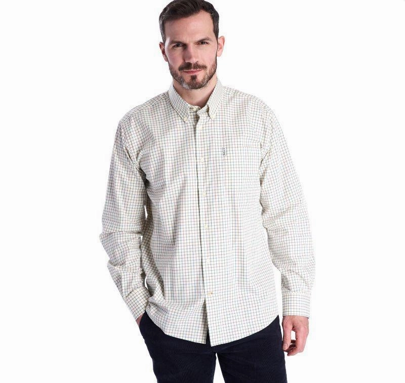 Mega Discount Event Barbour Tattersall 9 Mens Shirt - Purple