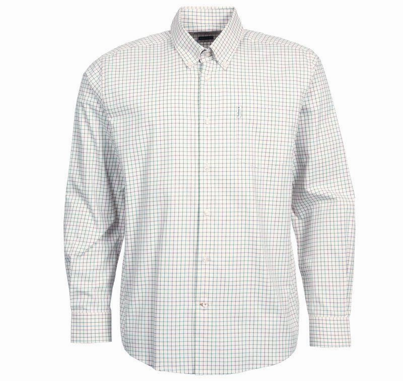 Barbour Tattersall 9 Mens Shirt - Purple Big Hot Sale
