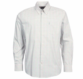 Barbour Tattersall 9 Mens Shirt - Purple Big Hot Sale