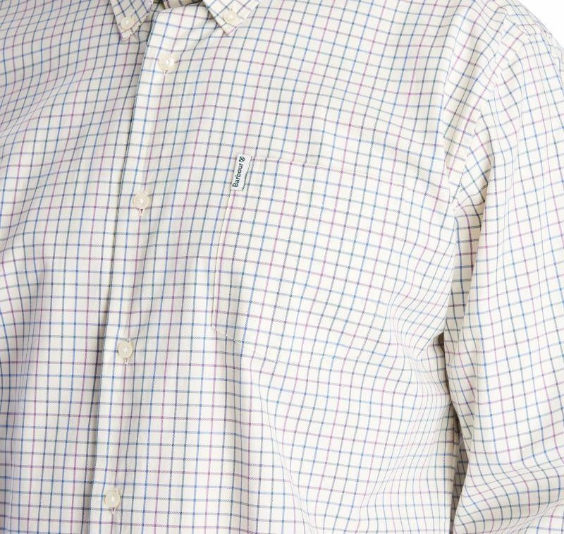 Trending Hot Picks Deal of the Day Barbour Tattersall 9 Mens Shirt - Purple