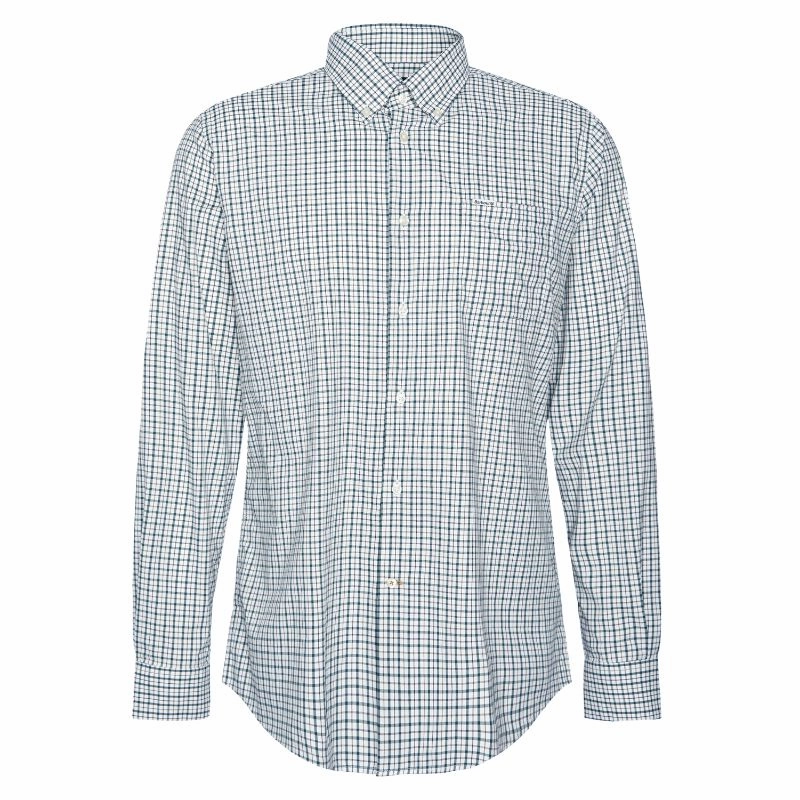 Barbour Teesdale Performance Mens Shirt - Green MustHave Items Shop Save Today