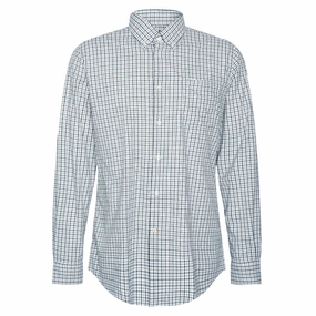 Barbour Teesdale Performance Mens Shirt - Green MustHave Items Shop Save Today
