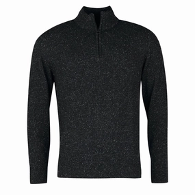 Barbour Tisbury Half Zip Sweater Black Hot Offer Event Flash Pick Today