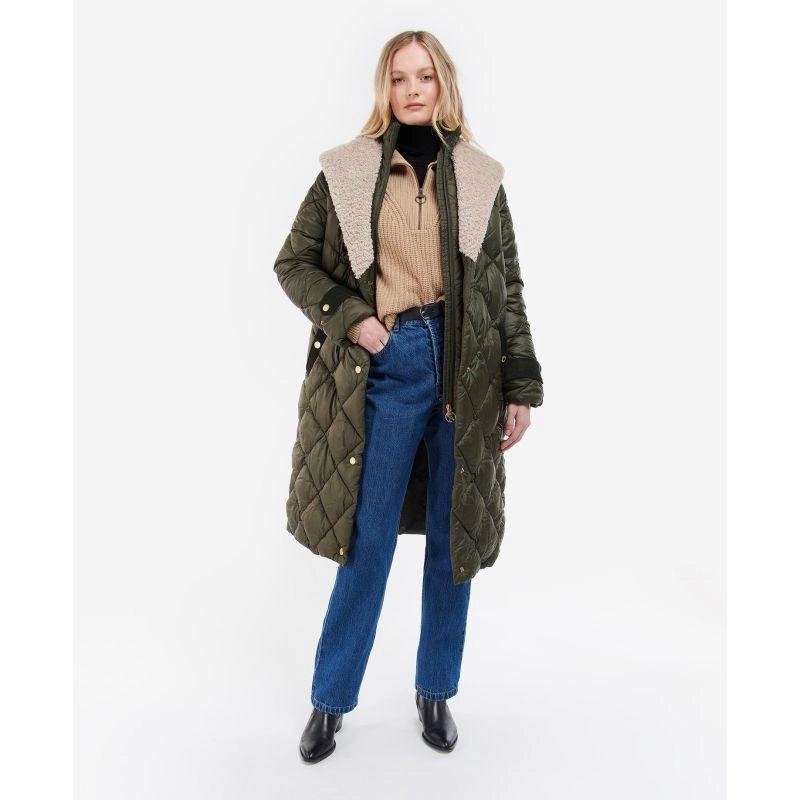 Sweet Deal Inside MustShop Sale Barbour Tolsta Ladies Quilted Jacket - Sage/Ancient