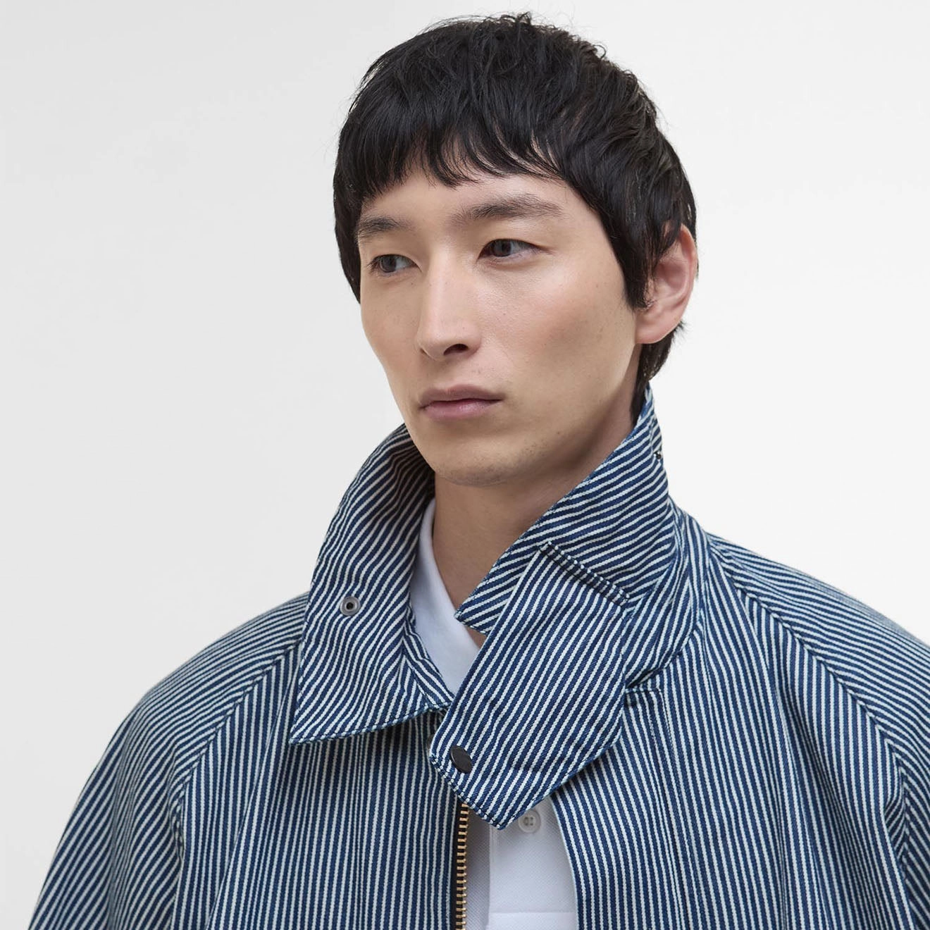 Barbour Transport Stripe Casual Jacket Indigo Stripe Daily Clearance Deal Todays Hot Pick