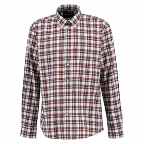 Barbour Turville Mens Regular Fit Shirt - Fired Brick Flash Sale Alert Now