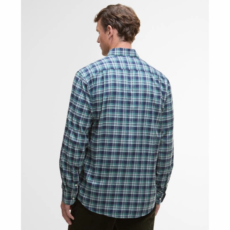 Barbour Turville Mens Regular Fit Shirt - Mallard Green New Arrival Discount Clearance Event