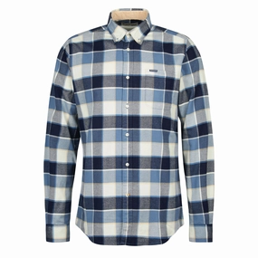 Barbour Valley Tailored Shirt Blue Exclusive Online Offer Gift Sale Event