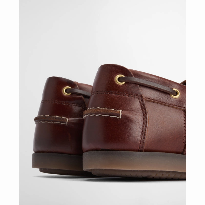 Today Only Offer Grab It Before Gone Barbour Wake Mens Leather Boat Shoe - Mahogany