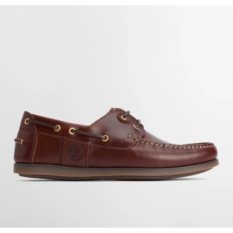Barbour Wake Mens Leather Boat Shoe - Mahogany Sweet Deal Inside Online Exclusive Savings