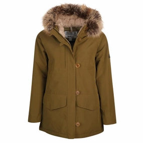 Barbour Warkworth Ladies Waterproof Jacket - Nori Green/Dusky Green Hot Offer Ending Soon