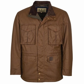 Big Hot Sale Barbour Watson Mens Wax Jacket - Brown