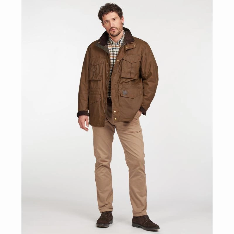 Barbour Watson Mens Wax Jacket - Brown Dont Miss Todays Deal Hot Pick Deal